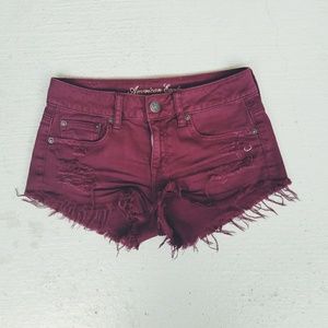 American Eagle Cut Off Distressed Shorts